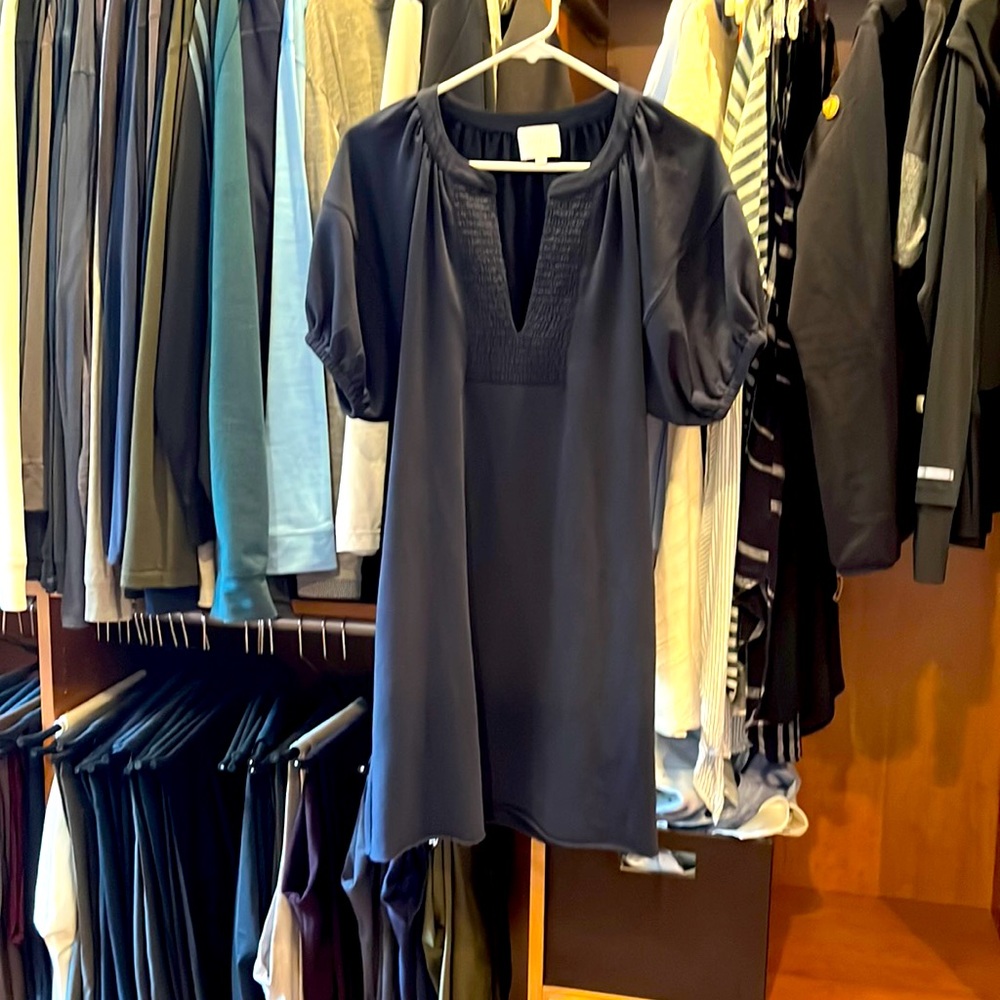 Sunday’s cotton dress with minimal puffy short sleeves.  Size 1